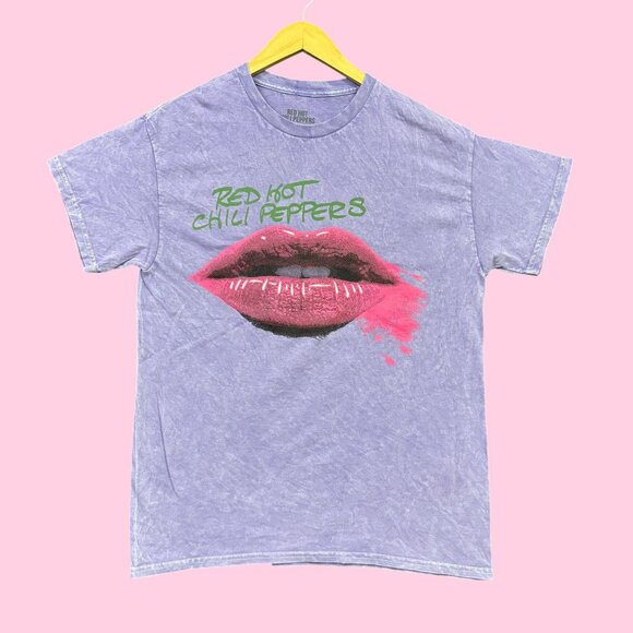 Red Hot Chili Peppers Rock Band Mineral Wash purple Tee M - Picture 1 of 4
